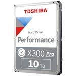 Toshiba X300 10TB Performance & Gaming 3.5-Inch Internal Hard Drive - CMR SATA 6 GB/s 7200 RPM 256 MB Cache - HDWR11AXZSTA