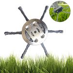 Ellxen Steel Wire Grass Trimmer Head - Garden Lawnmower Moss Grass Removal for Angle Grinder Grate Paint Grass Weeds Multifunction Tool (6 Head)