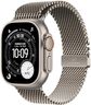 Apple Watch Ultra 3 [GPS + Cellular 49mm] Running & Multisport Smartwatch w/Rugged Titanium Case w/Natural Titanium Milanese Loop - L. Satellite Communications, Advanced Health & Fitness Tracking
