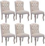 DM Furniture Linen Dining Chairs Se