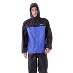Boldfit Rain Coat for Men Waterproof Raincoat Set for Women with Reflective Trim-Windproof Jacket & Pants Suit with Hood, Pockets & Breathable, Durable Fabric for Outdoor, Travel, Bike & Trekking Use