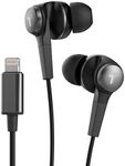 Thore iPhone Earphones (Apple MFi Certified) V120 in Ear Wired Lightning Earbuds (Sweat/Water Resistant) Headphones with Mic/Volume Remote for iPhone 12/13 /Pro/Pro Max - Black