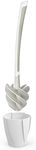 Better Living Products 17253 LOOEEZ Hygienic Toilet Squeegee/Brush, White with Grey