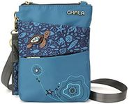 CHALA RFID Cell Phone Purse - Women Nylon/Faux Leather Xbody Handbag with Adjustable Strap Venture Evolution, Turquoise, One Size, Venture Evolution X-body