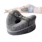 Heart Shape Knee Pillow,Ergonomic Design, Knee Pillow for Side Sleepers,Hip Alignment Pillows For Sleeping,Relieve Hip Pain & Sciatica(Grey)