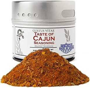 Taste of Cajun | Gourmet Seasoning | Non GMO, All Natural | Artisanal Spice Blend | Handmade in USA in Small Batches | Ultra Premium Spices & Herb Mix | GLP-1 Friendly | Magnetic Tin | Gustus Vitae | #5
