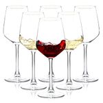 Wine Glasses Set, 360 Ml Clear Red/White Wine Glasses, Long Stem Wine Glasses for Party, Wedding and Home (6)