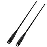 TWAYRDIO VHF UHF Dual Band Antenna HT Scanner Antenna BNC Antenna for Uniden HH979 BC72XLT BC75XLT BC92XLT BC95XLT BC125AT Icom IC-V8 IC-V80 IC-V82 Two Way Radio(2PACKS)