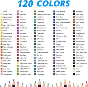 H & B 122-Piece Colored Pencil Set – Artist Drawing Supplies