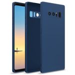 Pikkme Samsung Galaxy Note 8 Back Cover Soft Matte Liquid Silicone TPU | Camera Protection | Shockproof Slim Back Case for Samsung Galaxy Note 8 (Blue)