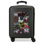 Star Wars Galactic Team Cabin Suitcase Black 38x55x20 cms Rigid ABS Side combination lock 34L 2 kgs 4 Double wheels Hand Luggage