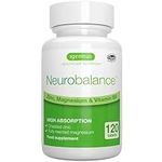 Neurobalance, High Absorption Zinc Picolinate 24mg, Magnesium & B6, Clean Label, Brain Function, Sleep Aid, Muscle Recovery, Chelated, Vegan, Adults & Kids, 120 Small Tablets, 30-120 Servings, Igennus