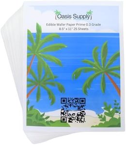 Oasis Supply O-Grade Wafer Paper, 8 by 11-Inch, 25 Count