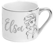 Frozen Elsa Unisex Cup White/Silver, Ceramics,