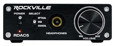 Rockville RDAC5B DAC Digital to Analog Converter USB/Optical/RCA/Headphone Amp