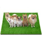 LOOBANI Dog Grass Pads, 31.8x51.1 Inches Dog Pee Grass for Dogs Potty Training, Dog Potty Grass with Drainage Hole, Artificial Grass Indoor Outdoor and Easy to Clean