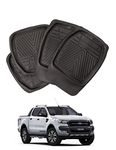 Xtremeauto Ranger Deep Tray Rubber Floor Foot Mats Heavy Duty Mud Mats Set of 4