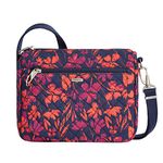 Travelon Unisex's Anti-Theft Classic Small East/West Crossbody, Painted Floral, One Size