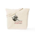 CafePress Have U Kissed A Pit Bull Toda Tote Bag Natural Canvas Tote Bag, Reusable Shopping Bag