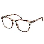 JiSoo Reading Glasses 2.5 Women/Men Designer Readers 2.5, Ladies Reading Glasses with Spring Hinge, Multicolor