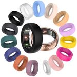 Ring Cover Compatible with Oura Ring Gen 4 /Gen 3/ Samsung Galaxy/RingConn/ULTRAHUMAN, Anti-Scratch Elastic Silicone Case Protector for Men Women Working Out Gym