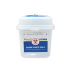 Mowell Sharps Containers | Biohazard Needle and Syringe Disposal | Glass Waste and Metallic Implants | Bio-Medical Sharps Container Puncture Proof Box (1.5liters)