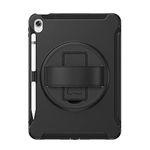 SaharaCase Protection Hand Strap Series Case for Apple iPad 10.9" (10th Generation 2022), Black (TB00278)