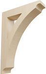 Ekena Millwork BKTW01X06X09THRW-CASE-6 1 3/4 inch W x 6 1/2 inch D x 9 inch H Small Thorton Wood Bracket, Rubberwood (6-Pack),