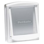 PetSafe — Original Staywell cat and dog flap, 2 ways in — entry and exit - Pet door. Durable, Rigid, Closure Panel (sold separately) - White (S)