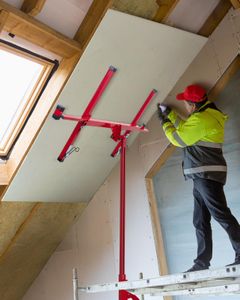 DKIEI 11FT Drywall Lifter – Heavy Duty Panel Hoist, Red