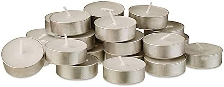Waxworks 24-Pack Citronella Tealights Natural Mosquito Repellent - Up to 3 Hours Burn-Time Per Tealight - Outdoor Citronella Candles - Assorted Colours