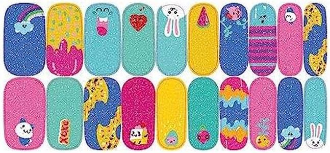 Neva Nude Jello Shotskies Glitter Stick On Nails Stickers | for Halloween and Costumes, Festivals, Raves, Parties, & More | USA Made