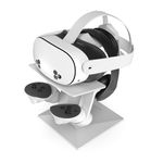 Digicharge VR Headset Stand for Meta Quest 3S / Quest 3 Oculus Quest 2 VR Mount Display Storage for Headset and Touch Controllers