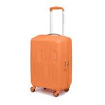 American Tourister Ivy 2.0, 55 CM Small Hard Polypropylene Spinner Wheel Cabin Suitcase/Trolley Bag for Travel with Mounted TSA Lock & Smooth Sliding Wheels for Women & Men - Tan Orange