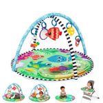 Baby Einstein - Sea Floor Explorers, 2-in-1 Water Mat Play Gym, Portable, 5 Removable Toys, 4 modes of fun, Newborn+