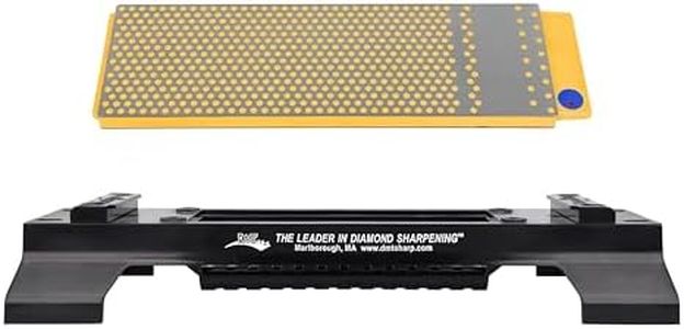 Diamond Machining Technology (DMT) 8-in. DuoSharp Double-Sided Diamond Whetstone Bench Stone, Fine/Coarse Grit Sharpener with Base (WM8FC-WB)