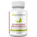 BiOptimizers Blood Sugar Breakthrough | Blood Sugar Support & Fat Burner | 100% Natural Including: Biotin, Alpha Lipoic Acid, Ceylon Cinnamon & Berberine | Muscle Building Supplements