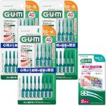 GUM (Gum) Well Plus Flexible Soft Pick Interdental Brush, Soft, Rubber Type, Case Included, Size: SS - M, Slightly Thin Type, Pack of 40 x 3 + Bonus Included