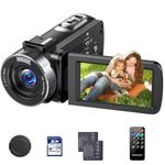 FIREFOTO 4k Video Camera 42MP Camcorder with 3.0 Inch 270°Rotation Screen 18x Digital Zoom Vlogging Camera for YouTube Remote Control with 2 Batteries 32GB Card