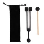 Tuning Forks Set, OM 136.1Hz Frequency Tuning Fork with Hammer and Bag, Heart Chakra Tuning Energy Fork for Sound Healing, Meditation, Immune System and Circulatio, Healing Musical Instrument