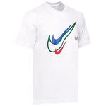 NIKE Mens T Shirt Court T Shirt Mens Swoosh Logo Tee Short Sleeve Classic T Shirt White DQ3944 100 New (UK, Alpha, M, Regular, Regular, White)