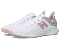 New Balance Women's Fresh Foam Roav Golf Shoe, White/Pink, 7.5