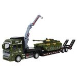 Andux 1:50 Die-cast Carrier Truck Carrier Vehicle Toy Container Car WJC-02 (Tank) 2212-10