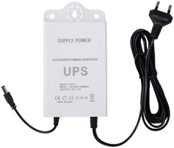 Nudeg Gruppo di Continuità 12V-2A per WiFi, Router, Modem, Telecamera di Sicurezza Mini UPS Protezione di Backup per Batteria Spina UE