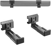 Mount-It! No Stud Sound Bar Wall Mount, Studless Soundbar Mounting Brackets for Drywall, Adjustable Depth Works with All Soundbars up to 6.1 inch Depth