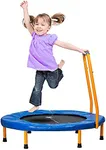 New-Bounce Mini Trampoline - Foldable Trampoline for Children and Adults - Fitness Rebounder Trampoline - Holds Up to 150-220 Lbs