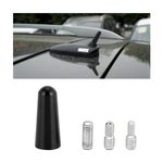 CGEAMDY Cars Short Antennas, Mini Car Radio Aerial Antenna, 3cm Aerial Universal Car Stubby Antenna, Car Antenna with Aluminum Alloy Threading, Replacement Accessories for Cars Radio Reception