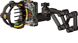 Trophy Ridge React H4 Bow Sight - 4 Pin Sight, Tool Less Windage and Elevation Adustability, 2nd Axis Leveling, Adjustable Click Light