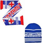 Portsmouth Blue and White Ski Bronx Hat - Stylish Winter Hat for Pompey Football Fans - Ultimate Comfort and Warmth… (UK, Alpha, One Size, Bronx Hat & Scarf Set)