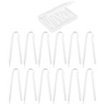 VEGCOO 12 PCS Hearing Aid Tubes, Soft Flexible PVC BTE Earmold Hearing Aid Tube, R Type Lightweight Hearing Aid Tubing Replacement Transmitting Clear Sound per Most Hearing Aids (3.1x2.0mm)